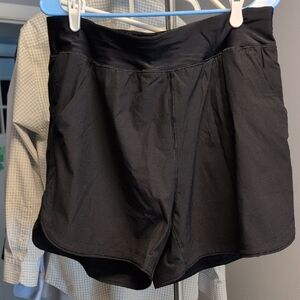 Lands' End Women's Black Swim Athletic Shorts
